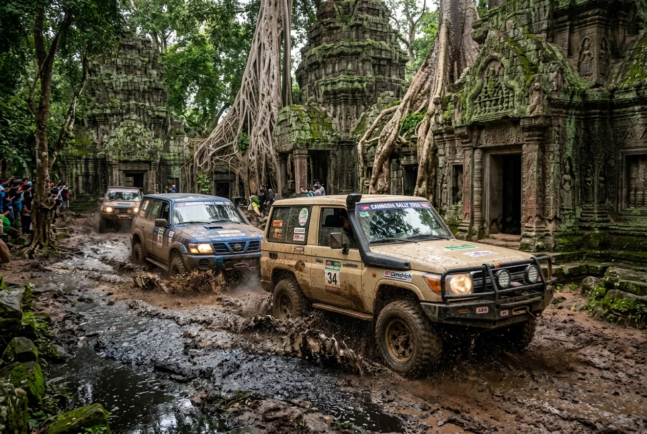 ขับรถออฟโรด 4x4 แบบผู้เล่นหลายคน